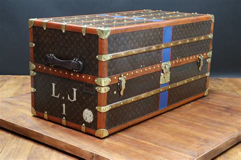 antique vintage louis vuitton trunk.